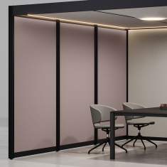 Abgeschirmte Konferenzplätze akustik Abgeschirmte Raumelemente Raum im Raum Glas Bene akustik Raumsystem Points