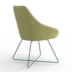 Loungestuhl grün Besucherstuhl Lounge Stuhl Loungesessel Viasit Calyx