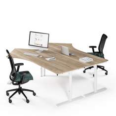 höhenverstellbarer Schreibtisch Holz Büromöbel Schreibtische Büro, Assmann Büromöbel, Sympas Schreibtischsystem
höhenverstellbar
Doppelarbeitsplatz