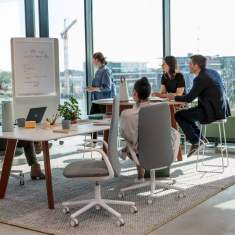 Bürostuhl Bürodrehstuhl moderne Bürostühle mit Armlehnen Haworth Nia