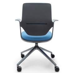 Drehstuhl blau Konferenzstuhl mit Rollen Konferenzstühle profim TrilloPro