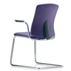 Freischwinger Büro Besucherstuhl violett Besucherstühle Konferenzstühle, Drabert, mento