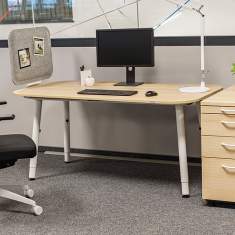 Bürotisch Home Office Schreibtisch Bürotische Reiss Trailo® R
abgerundete Tischplatte