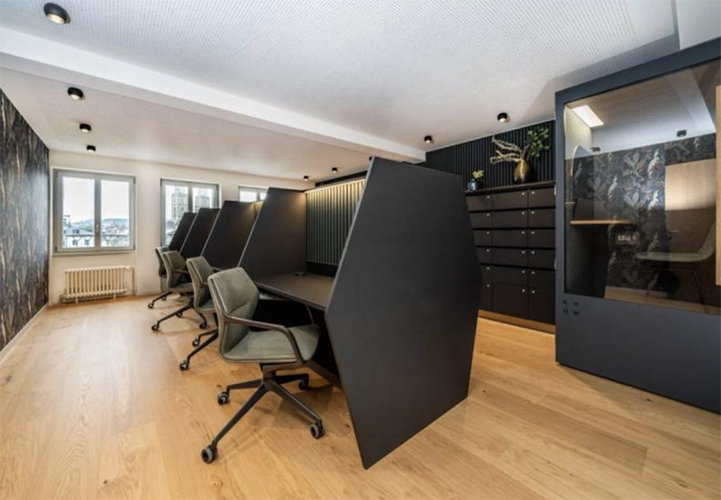 Blick in einen Coworking Space