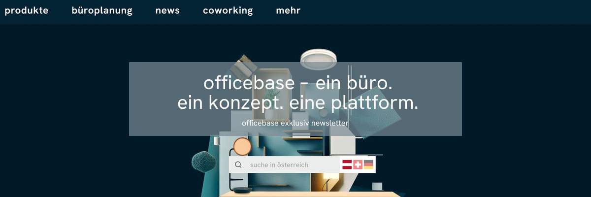 Die neue officebase homepage: ein büro. ein konzept. eine plattform.