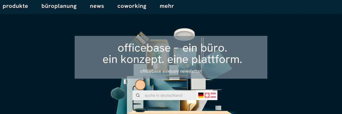 Die neue officebase homepage: ein büro. ein konzept. eine plattform.