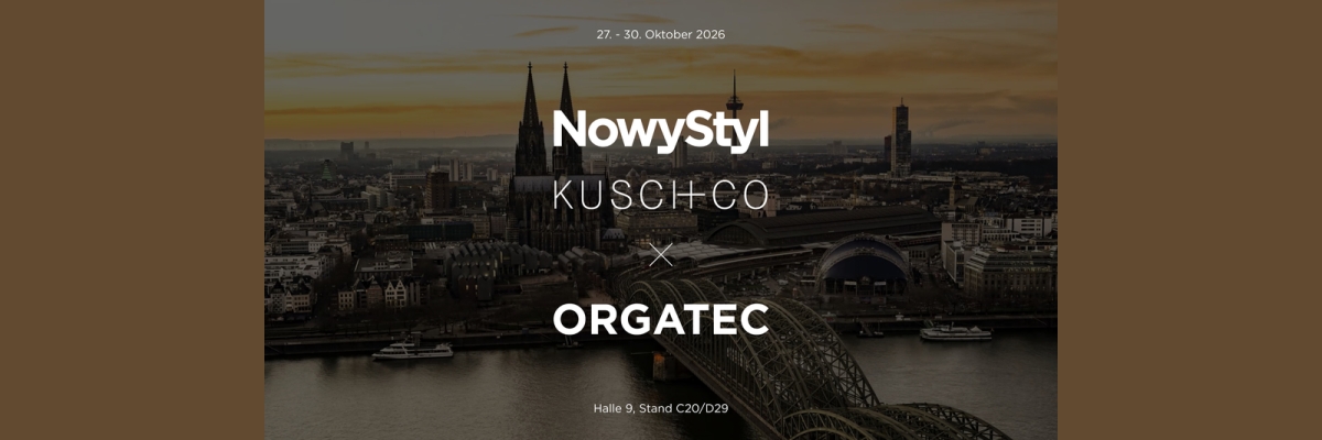 Nowy Styl & Kusch+Co: Komfort und Kreislaufwirtschaft auf der ORGATEC 2026
