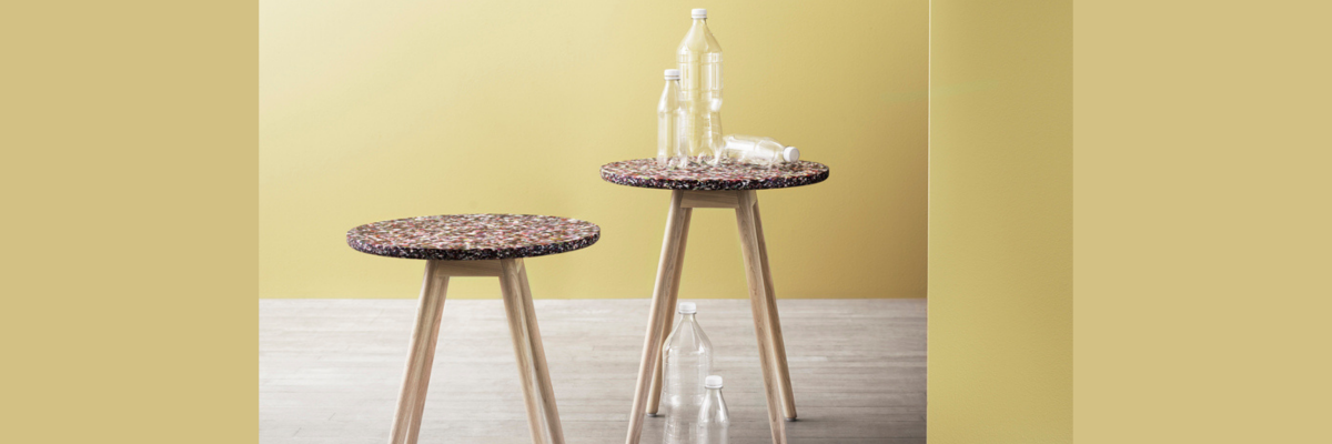Tinnef: Neuer Tisch von Skandiform aus recycelten Plastikflaschen