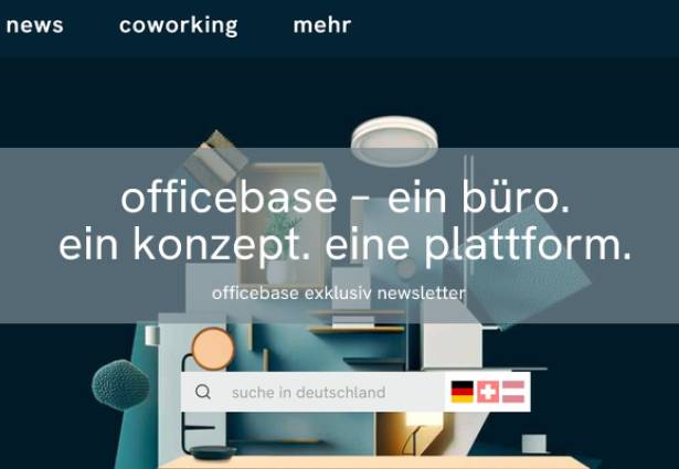 Die neue officebase homepage: ein büro. ein konzept. eine plattform.
