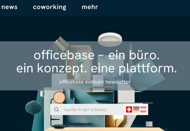 Die neue officebase homepage: ein büro. ein konzept. eine plattform.
