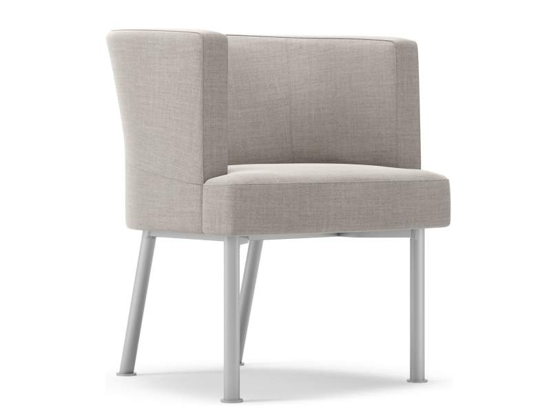 Lounge Sessel Stoff grau Bürosessel, Kinnarps, Trix
