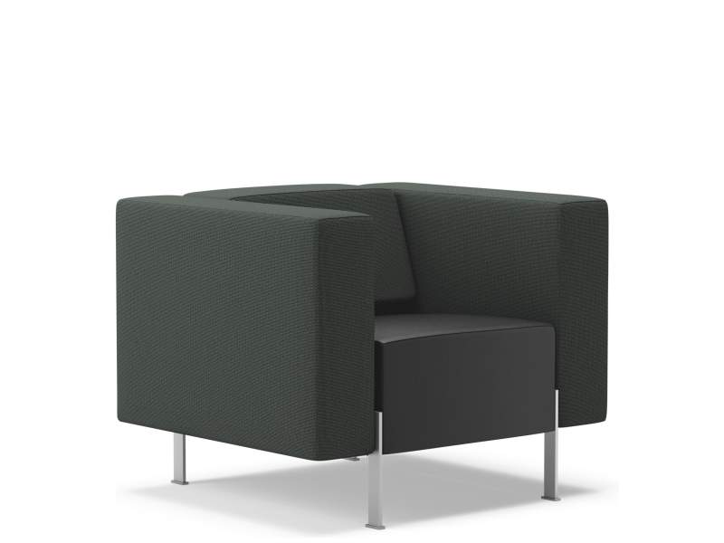 Loungesessel schwarz Büro Sessel Lounge Loungemöbel, Kinnarps, Pio