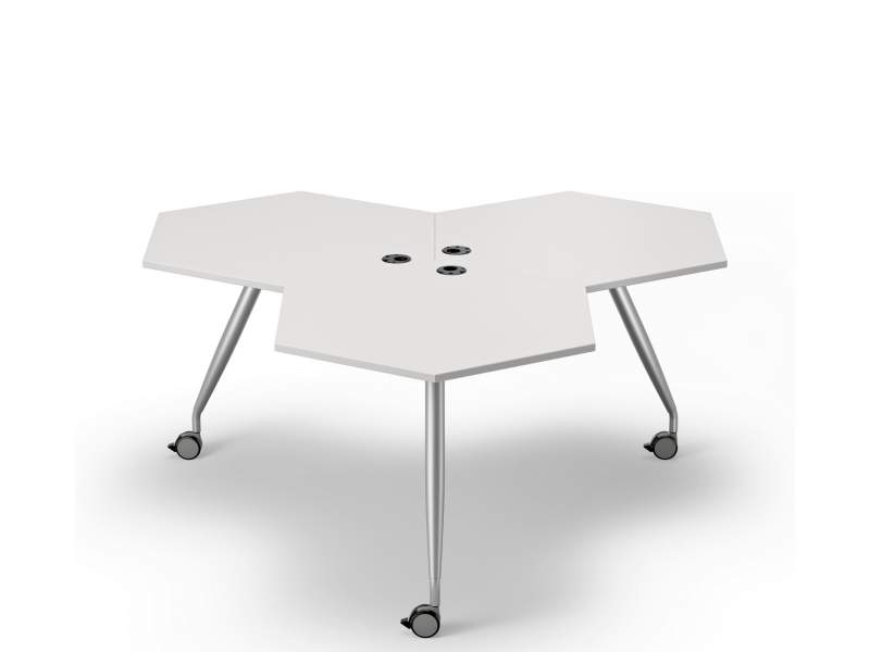 Konferenztische Büro Rolltisch Konferenztisch fahrbar Rolltische grau Büromöbel, Kinnarps, Trixagon Tisch