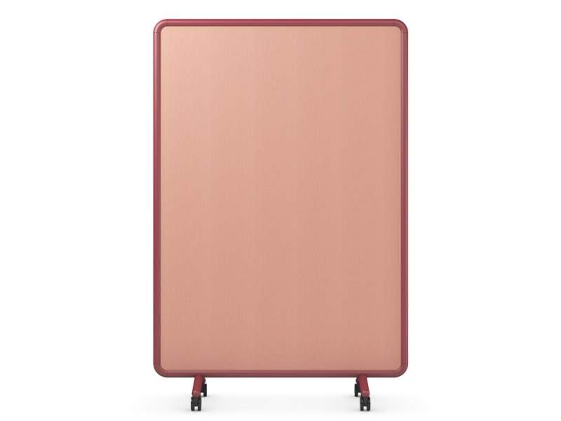 Stoffbezogene Stellwand rosa Stellwände fahrbar mobile Trennwände Büro Sedus se:lab fabric wall