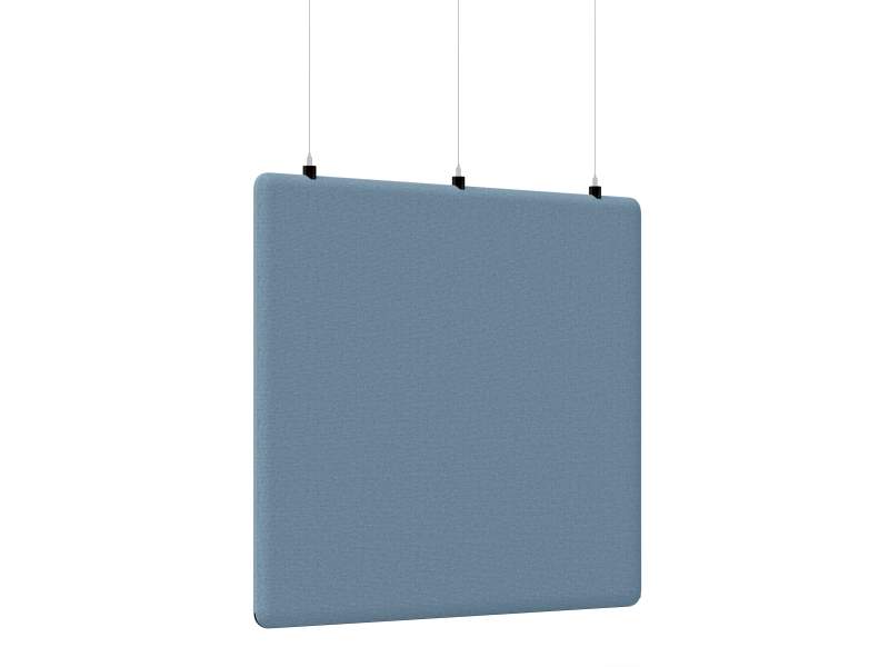 Trennwände Büro Deckenabsorber blau Stoff akustik hägende Akustikelemente Vibe Kinnarps