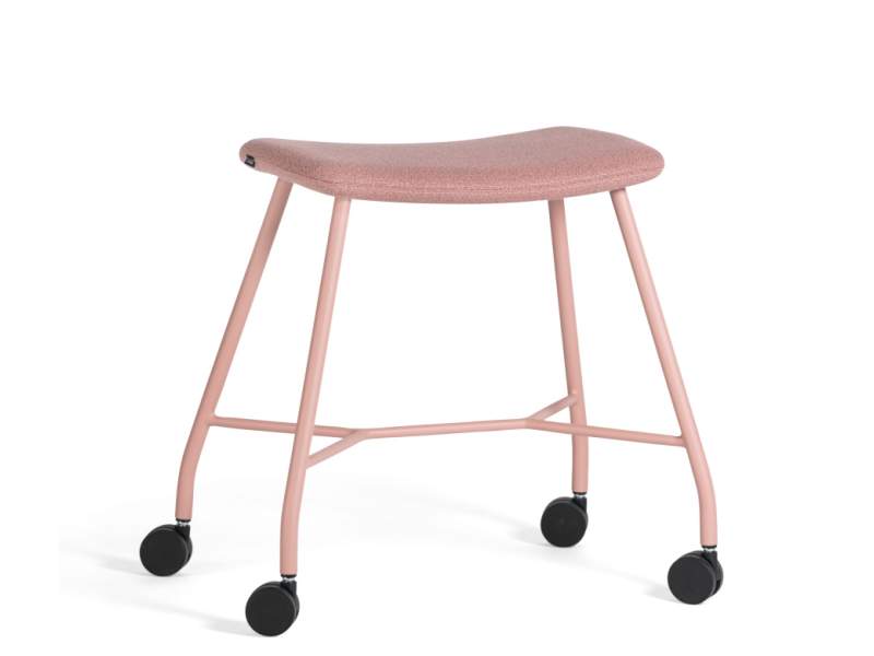 Hocker mit Rollen rosa Polsterhocker, Materia, Motus