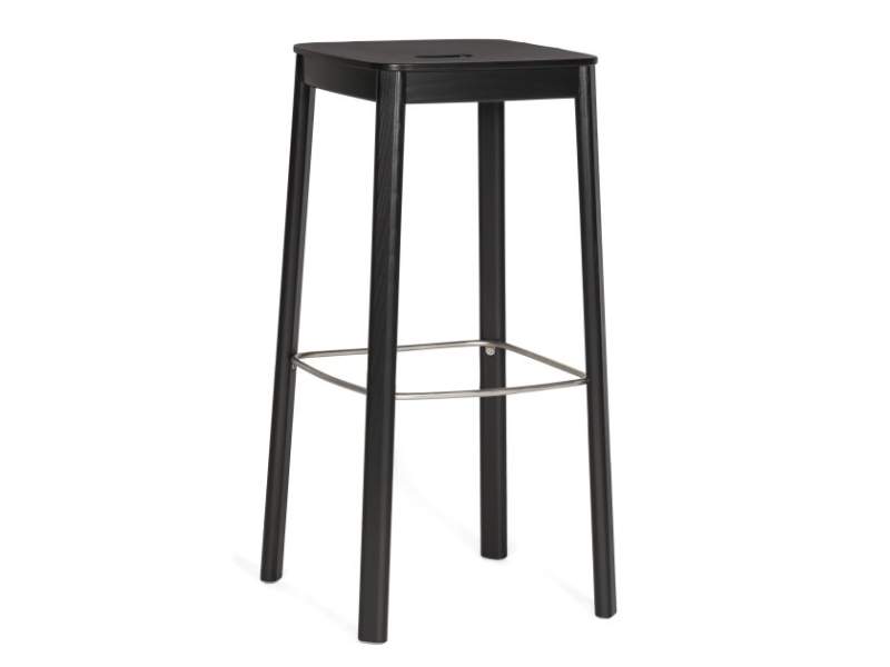 Barhocker schwarz Barstuhl Materia Domino