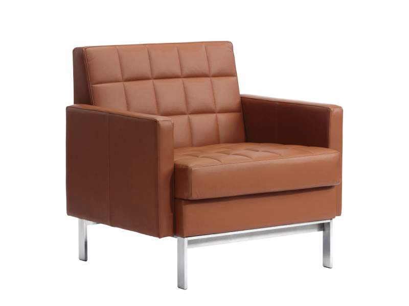 Clubsessel braun Leder Loungesessel Loungemöbel, Coalesse, Millbrae
