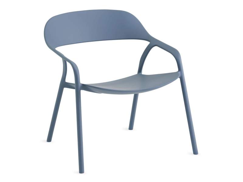 Loungestuhl blau Loungestühle Kunststoff Coalesse LessThanFive Lounge