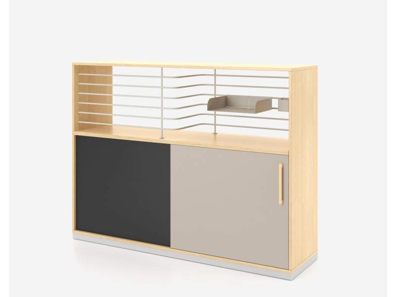 Sideboard Büro Schiebetürschrank Holz Nowy Styl Play&Work Aktenschrank