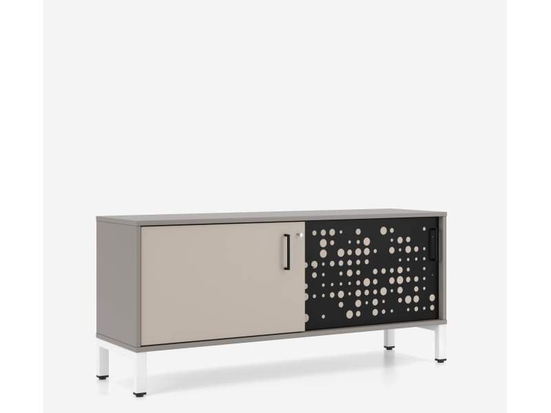 Designer Sideboard grau Büroschrank Büro Stauraum Nowy Styl CS5040 Sideboards