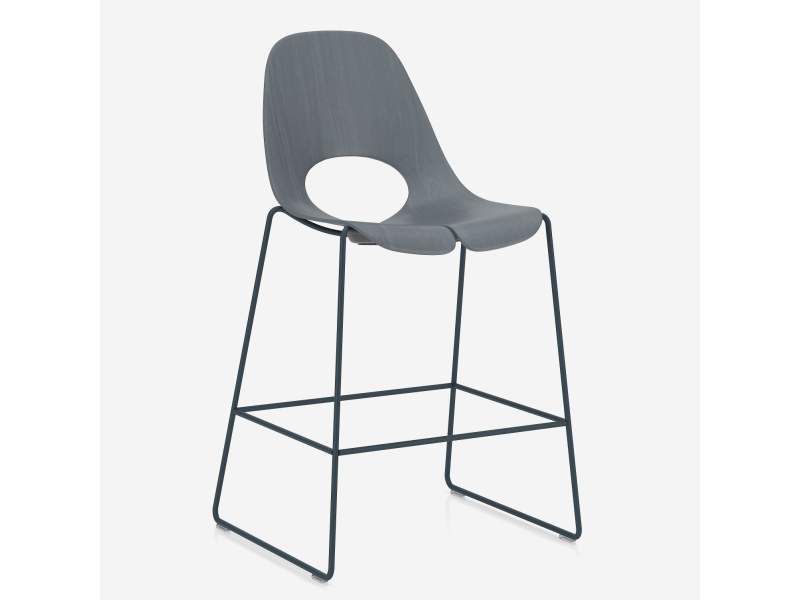 Barhocker grau Barstuhl Kuffengestell Nowy Styl Tauko