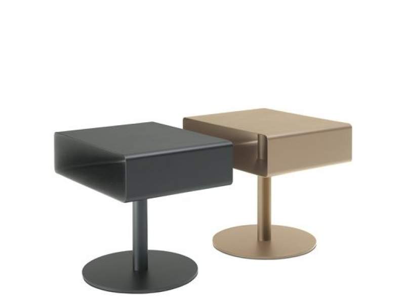 Clubtisch Lista Office LO Plug mit integriertem Ablagefach für Lounge- und Wartebereiche