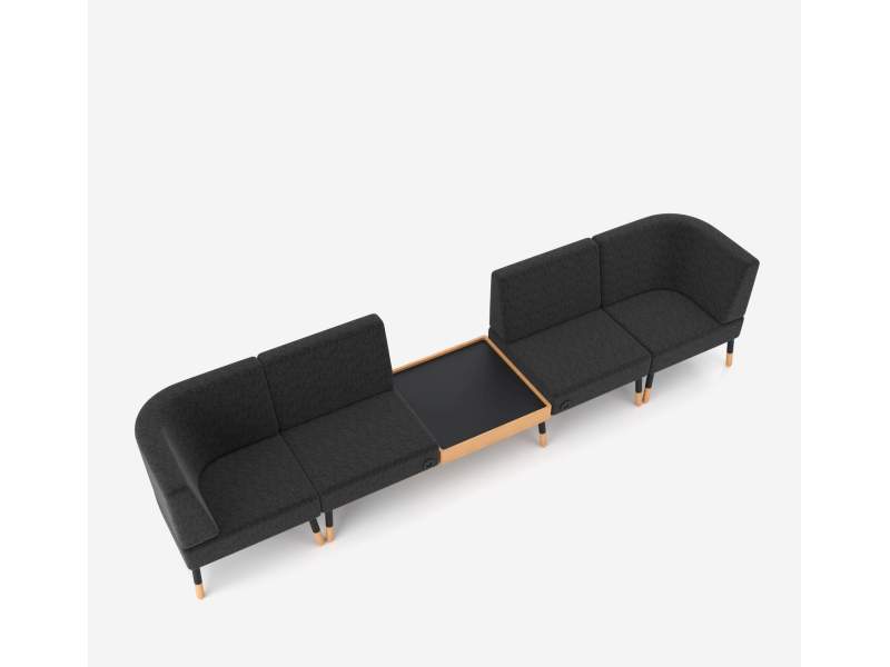 Lounge Sitzmöbel Modulare Sofas schwarz Sofa Loungemöbel Nowy Styl Tepee