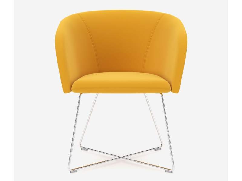 Loungesessel gelb Sessel Lounge Besucherstuhl Nowy Styl Naudu