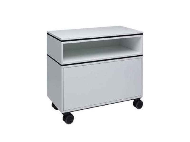 Rollcontainer Büro kleiner Büroschrank abschließbar Bürocaddy, Zemp, Z21 Seitenkorpus