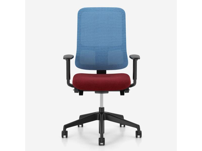 Büro Drehstuhl blau rot Drehstühle Netzgewebe Bürostuhl mit Armlehnen Nowy Styl Utila