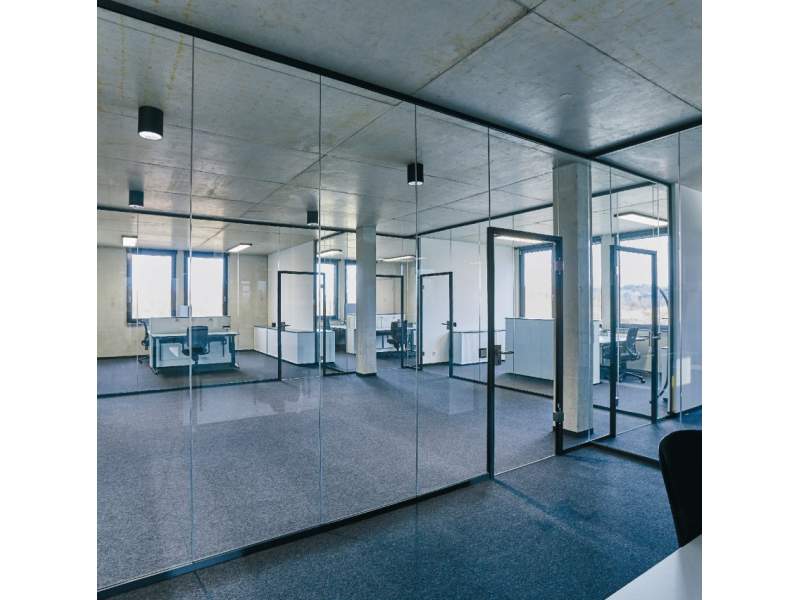 Glass Vollwand Trennwandsysteme PAN+ARMBRUSTER PANglass light