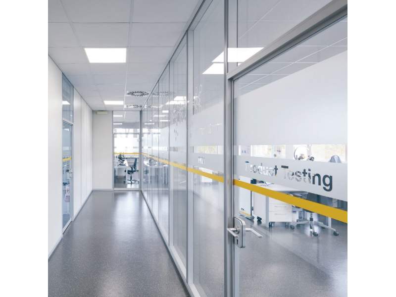 Glaswand mit Aluminium-Rahmen Trennwandsysteme PAN+ARMBRUSTER PANeasy glass