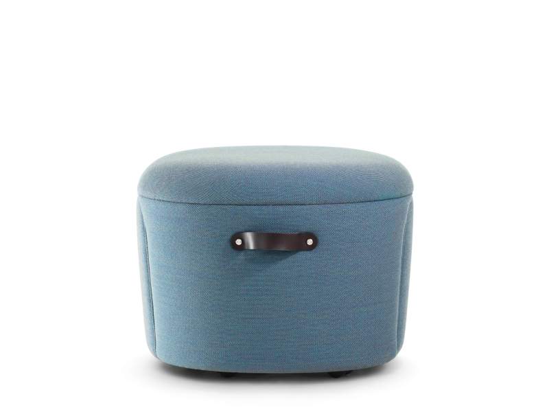 Polsterhocker blau Hocker Lounge Girsberger Cina Hocker