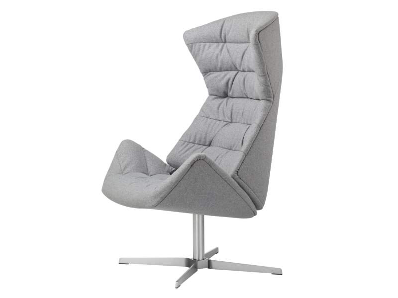Loungemöbel grau exklusiv Stoff Büro Lounge Sessel, Thonet, 808