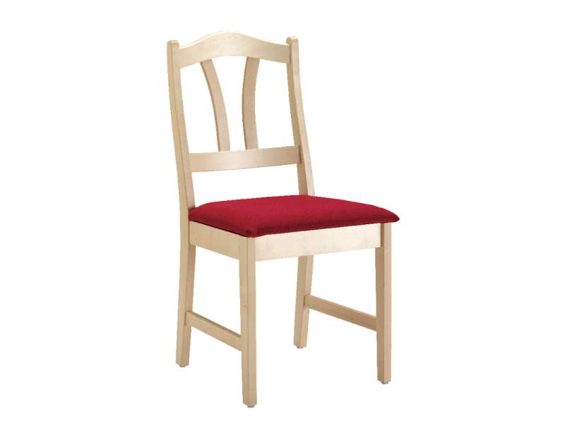 Besucherstuhl Holz Besucherstühle rot Stuhl NC Nordic Care Erik
