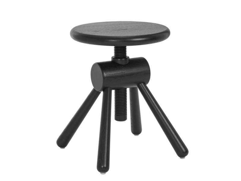 höhenverstellbarer Hocker schwarz NC Nordic Care Orkester