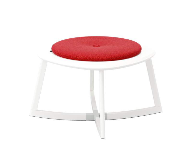 Polsterhocker rot Hocker weiss NC Nordic Care Rock on