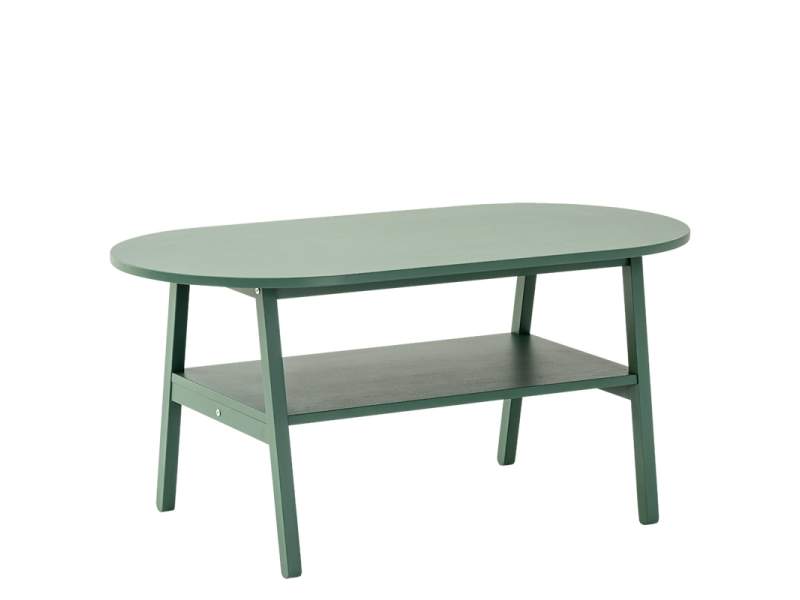 Beistelltisch grün Beistelltische Holz Kaffeetisch NC Nordic Care Nivå coffee table
ovale Tischplatte