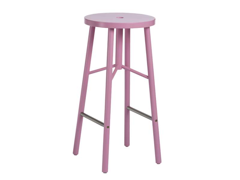 Barhocker rosa Barstuhl Holz Barstühle NC Nordic Care Sputnik