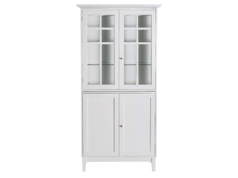 Vitrine grau Türschrank NC Nordic Care Ellinor