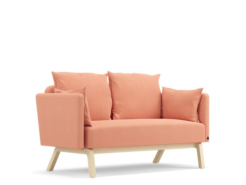 Loungesofa orange Sofa Lounge Holz NC Nordic Care Dahlia