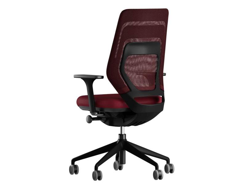 Büro Drehstuhl rot Bürostuhl Netzgewebe Drehstühle FM Büromöbel fm Asiento