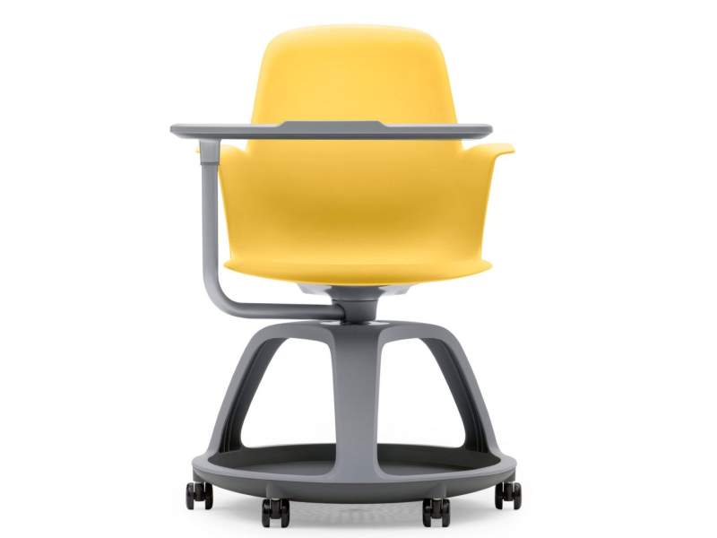 Seminarstuhl gelb Stuhl für Learning Einrichtungen für Schulungsräume, Steelcase, node
