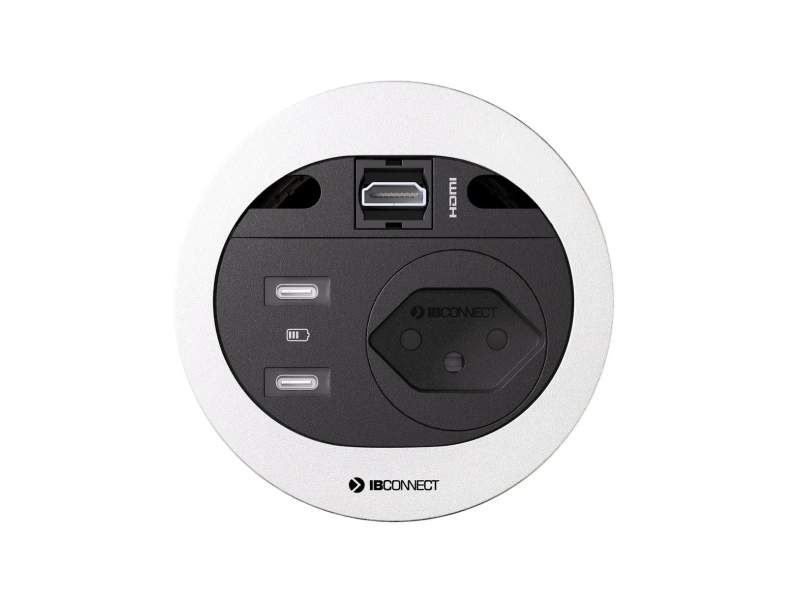 Steckdoseneinheit weiss Elektro-Steckdosen IT/EDV-Dosen Max Hauri Connect Divus