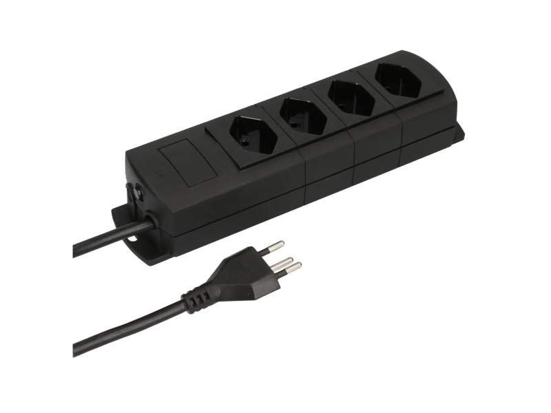 Steckdosenleiste schwarz Steckdosenleisten Elektro-Steckdosen Max Hauri Prime Line