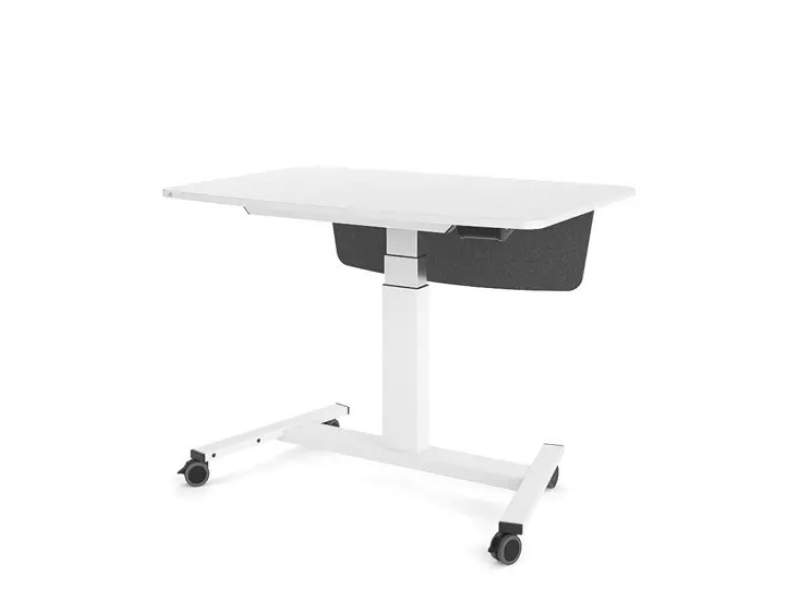 Rolltisch weiss Rolltische höhenverstellbar Schulung Lista Office LO Cockpit