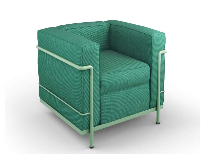 Clubsessel grün Sessel Loungesessel Loungemöbel, Cassina, LC2