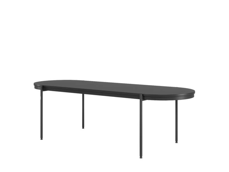Coffeetisch oval Coffeetische schwarz Couchtisch Connection Paulo