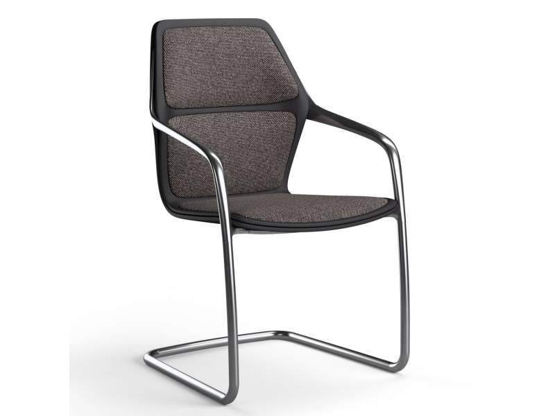 Besucherstuhl braun Freischwinger Besucherstühle Büro Konferenzstuhl Brunner ray
